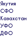 Якутия СФО Казахстан УФО ДФО