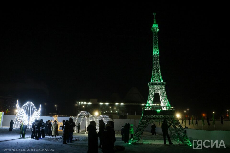 Фоторепортаж: открытие ледового парка «Сайдар» на Сайсарском озере Якутска